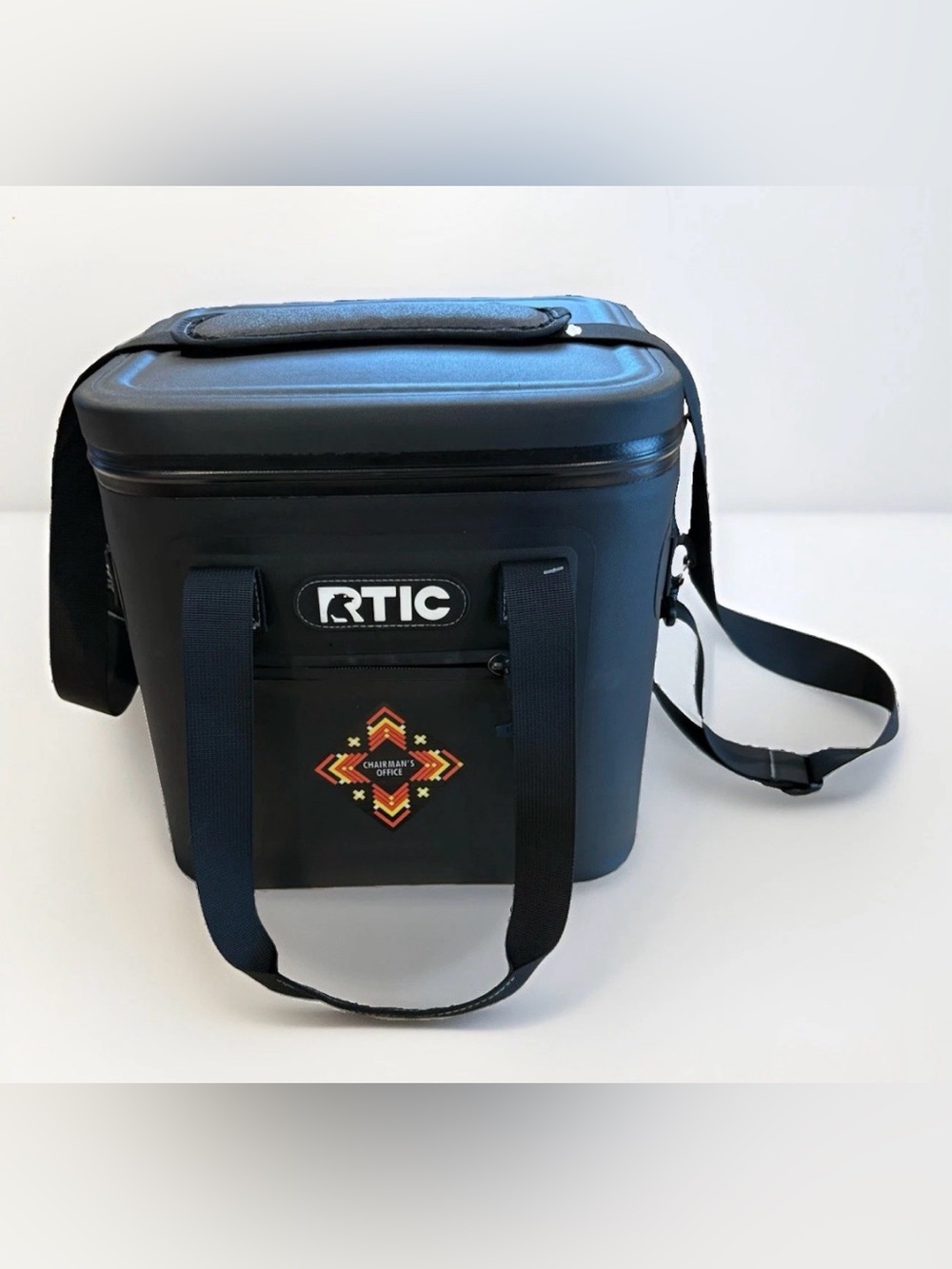 RTIC Soft Pack Cooler Leakproof Ultra Insulated Bag EUC Black Summer Boat Beach